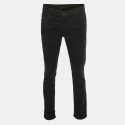 Pre Owned Prada Black Denim Regular Fit Jeans M/Waist 33"
