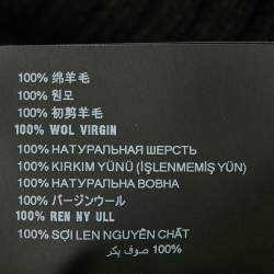 مملوكة مسبقًا Prada Black Logo Patch Rib Knit Turtle Neck Sweater L