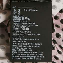 Pre Owned قميص برادا قطن وردي بنقاط بولكا مقاس كبير جداً (اكسترا لارج)