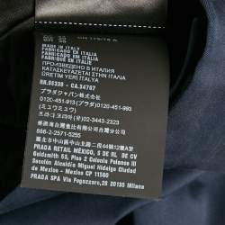 مملوكة مسبقًا بنطلون شينو غبردين أزرق برادا - صغير جداً