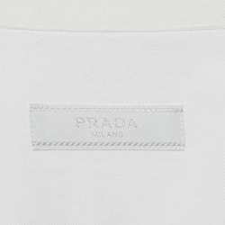 Pre Owned Prada White Cotton Long Sleeve Shirt S