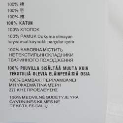 Pre Owned Prada White Cotton Long Sleeve Shirt S