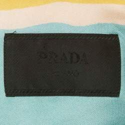 Pre Owned Prada Multicolor Striped Silk Bowling Shirt S
