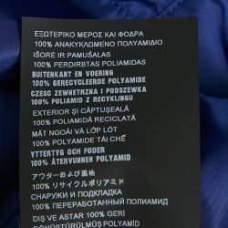 مملوكة مسبقًا Prada Blue Logo Print Re-Nylon Zip-Up Jacket M