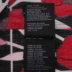 Pre Owned Prada Multicolor Floral Print Poplin Long Sleeve Shirt L