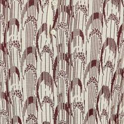 مملوكة مسبقًا تي شيرت بولو برادا قطن وحرير كريمي/برغندي مقاس متوسط - ميديم