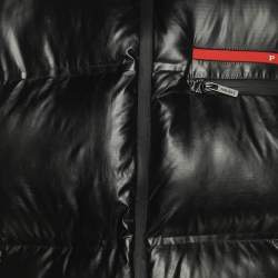 Pre Owned Prada Black Light Re-Nylon Down Vest XXL