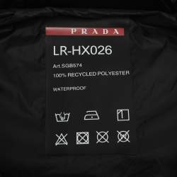 Pre Owned Prada Black Light Re-Nylon Down Vest XXL