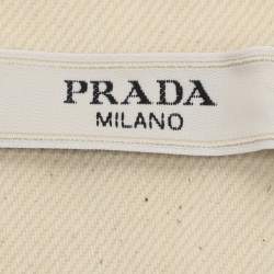 Pre Owned Prada Light Beige Denim Vest XXL