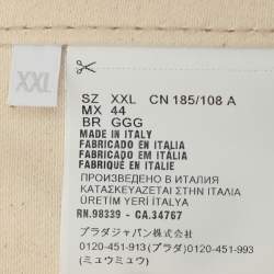 Pre Owned Prada Light Beige Denim Vest XXL