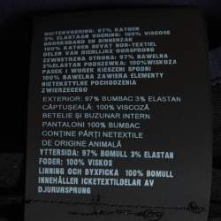 Pre Owned شورت برادا نقش هاوندستوث صوف أسود مقاس وسط - متوسط بحزام خصر 36 بوصة