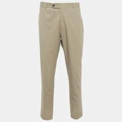 Pre Owned Prada Beige Gabardine Regular Fit Pants XXXL/Waist 37"