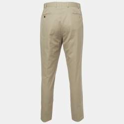 مملوكة مسبقًا Prada Beige Gabardine Regular Fit Pants XXXL/Waist 37"