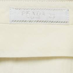 مملوكة مسبقًا Prada Beige Gabardine Regular Fit Pants XXXL/Waist 37"