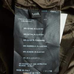 مملوكة مسبقًا Prada Olive Green Gabardine Regular Fit Blazer L