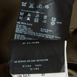 مملوكة مسبقًا Prada Olive Green Gabardine Regular Fit Blazer L