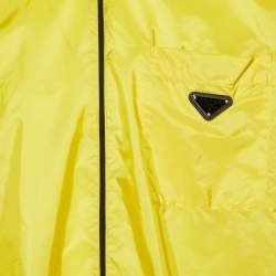 Pre Owned قميص جاكيت برادا نايلون أصفر مقاس كبير جداً جداً جداً جداً (اكس اكس اكس اكس لارج)