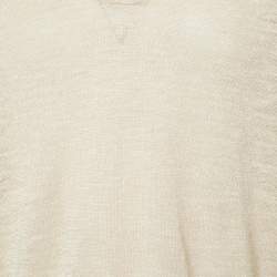 Pre Owned تي شيرت بولو برادا مضلع بيج مقاس ثلاثة إكس لارج