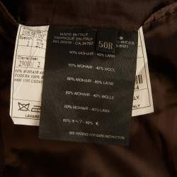 Pre Owned Prada Brown Wool Blend Regular Fit Blazer L