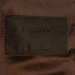 Pre Owned Prada Brown Wool Blend Regular Fit Blazer L