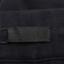 مملوكة مسبقًا Prada Navy Blue Jersey Drawstring Jogger Pants M