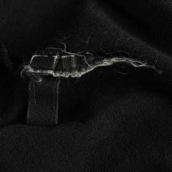 Pre Owned Prada Black Logo Graphic Jersey Knit T-Shirt L
