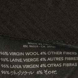 مملوكة مسبقًا Prada Grey Wool Blend Straight Leg Trousers XXL