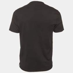 Pre Owned Prada Black Jersey Crewneck T-Shirt L