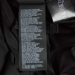مملوكة مسبقًا Prada Black Stretch Cotton Re-Nylon Detail Pocket Polo T-Shirt XL 