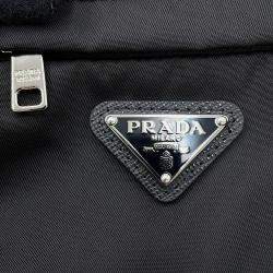 Pre Owned Prada Triangle Logo Sweater Size 52 Black Wool 100%