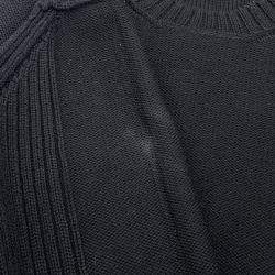 Pre Owned Prada Triangle Logo Sweater Size 52 Black Wool 100%
