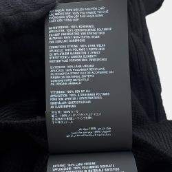 Pre Owned Prada Triangle Logo Sweater Size 52 Black Wool 100%
