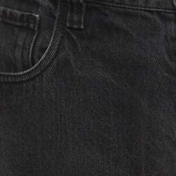 مملوكة مسبقًا Prada Black Denim Straight Fit Jeans M/Waist 32"
