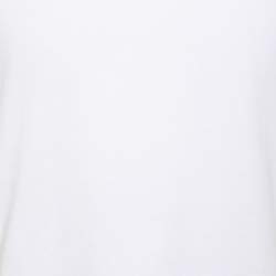 Pre Owned Prada White Jersey V Neck T-Shirt M