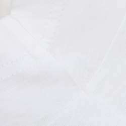 Pre Owned Prada White Jersey V Neck T-Shirt M