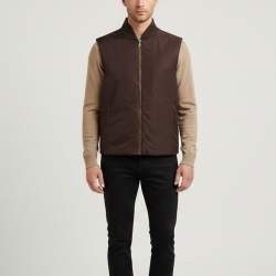 Pre Owned Prada Dark Military Green Nylon Vest XL