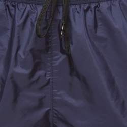 Pre Owned Prada Navy Blue Nylon Drawstring Swim Shorts XXL