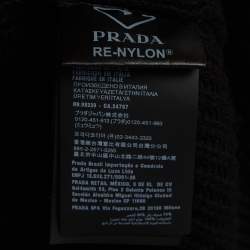 Pre Owned Prada Black Knit Zip Up Long Sleeve Jacket XL