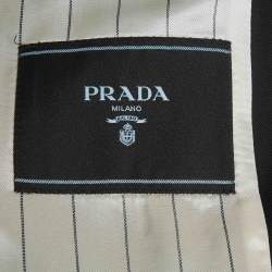 Pre Owned Prada Black Wool Single Breasted Suit M