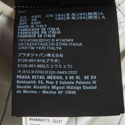 Pre Owned Prada Black Wool Single Breasted Suit M