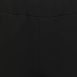 Pre Owned Prada Black Neoprene Triangle Re-Nylon Drawstring Pants S
