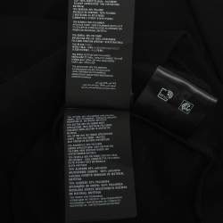 Pre Owned Prada Black Jersey and Nylon Triangle Re-Nylon Sweater S