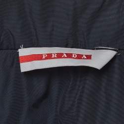 Pre Owned Prada Sport Linea Rossa Navy Blue Nylon Zip-Up Vest L