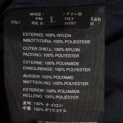 Pre Owned Prada Sport Linea Rossa Navy Blue Nylon Zip-Up Vest L