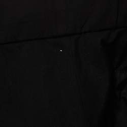 Pre Owned Prada Re-Nylon Black Logo Detail Technical Cotton Joggers Pants L
