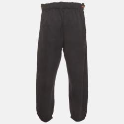 Pre Owned Prada Black Syntenic Elasticated Waist Jogger Pants XXXL