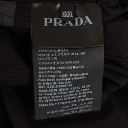 Pre Owned Prada Black Syntenic Elasticated Waist Jogger Pants XXXL