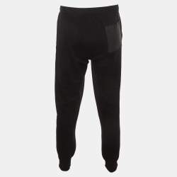 Pre Owned Prada Black Knit Elasticated Waist Joggers XXL