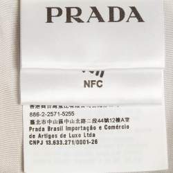 Pre Owned Prada Beige Cotton Slim Fit Button-Up Trousers XL