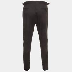 مملوكة مسبقًا Prada Black Stretch Cotton Regular Fit Trouser XL